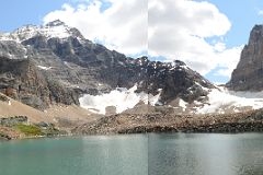 48 Panoramic View Of Opabin Lake With Ringrose Peak and Mount Hungabee, Opabin Pass, Mount Biddle and Schaffer Ridge Near Lake O-Hara.jpg